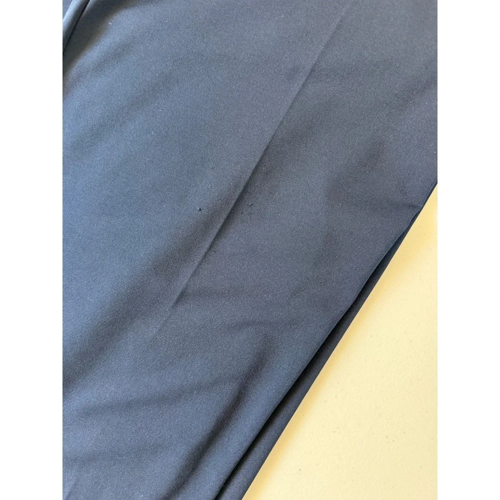 Planet by Lauren G Navy Blue Matte Jersey Lagenlook Pants Minimalist Relaxed 2 M